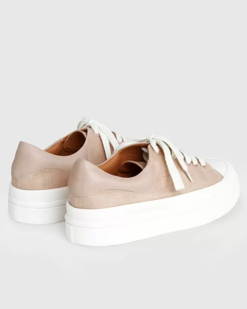 Belle & Bloom Just A Dream Croc Leather Sneaker - Blush Best