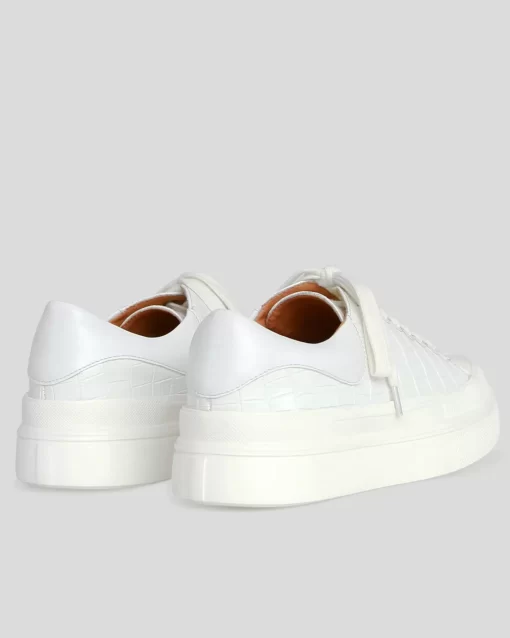 Belle & Bloom Just A Dream Croc Leather Sneaker - White Best