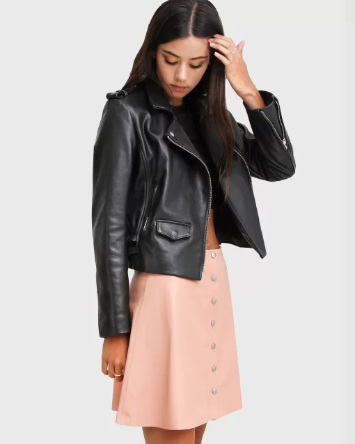 Belle & Bloom Just Friends Leather Jacket - Black Cheap