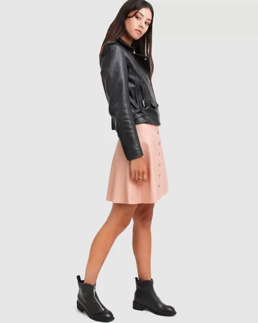 Belle & Bloom Just Friends Leather Jacket - Black Cheap