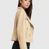 Belle & Bloom Just Friends Leather Jacket - Sand Store