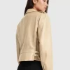 Belle & Bloom Just Friends Leather Jacket - Sand Store