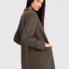 Belle & Bloom Kensington Oversized Coat - Brown Fashion