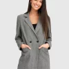 Belle & Bloom Kensington Oversized Coat - Grey Hot