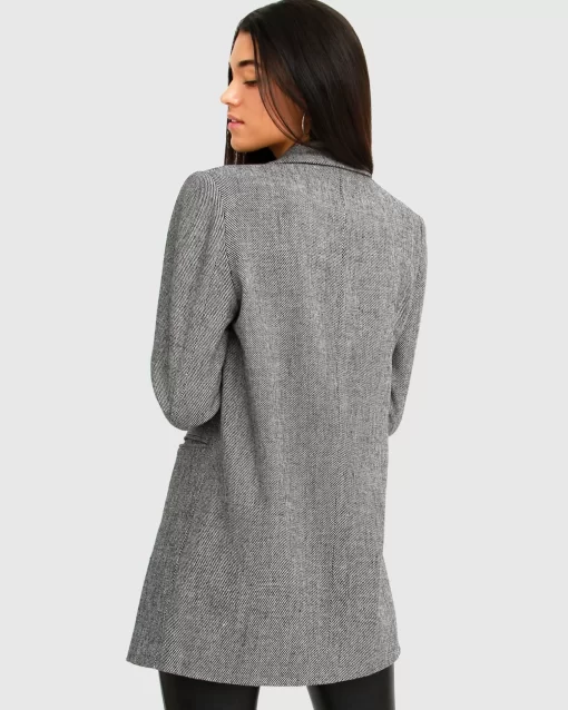 Belle & Bloom Kensington Oversized Coat - Grey Hot