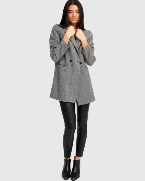 Belle & Bloom Kensington Oversized Coat - Grey Hot