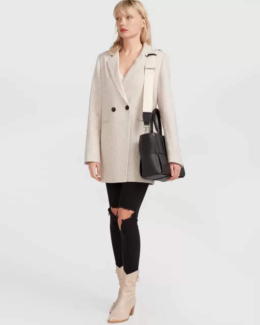 Belle & Bloom Kensington Oversized Coat - Natural Best