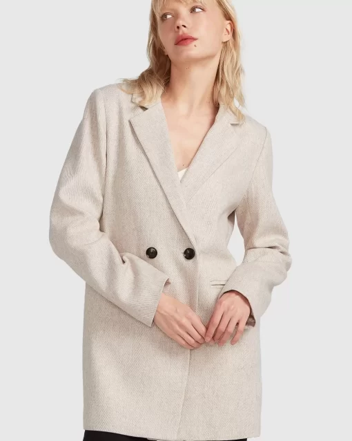 Belle & Bloom Kensington Oversized Coat - Natural Best