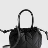 Belle & Bloom Killer Queen Drawstring Crossbody Bag- Black Outlet