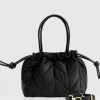 Belle & Bloom Killer Queen Drawstring Crossbody Bag- Black Outlet