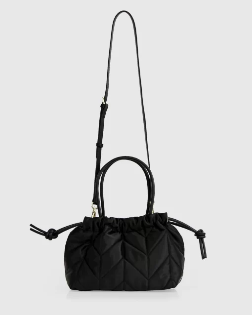 Belle & Bloom Killer Queen Drawstring Crossbody Bag- Black Outlet