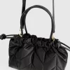 Belle & Bloom Killer Queen Drawstring Crossbody Bag- Black Outlet