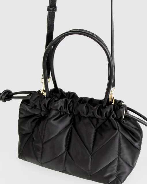 Belle & Bloom Killer Queen Drawstring Crossbody Bag- Black Outlet