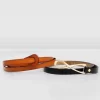 Belle & Bloom Leather Tie Belt 2 Pack - Black / Brown Fashion