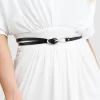 Belle & Bloom Leather Tie Belt 2 Pack - Black / Brown Fashion