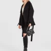 Belle & Bloom Let Me Go Collarless Coat - Black Cheap