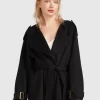 Belle & Bloom Let Me Go Collarless Coat - Black Cheap