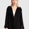 Belle & Bloom Let Me Go Collarless Coat - Black Cheap