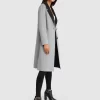 Belle & Bloom Lexington Two-Tone Wool Blend Coat - Grey Hot