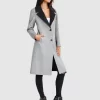 Belle & Bloom Lexington Two-Tone Wool Blend Coat - Grey Hot