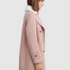 Belle & Bloom Liberty Sherpa Collar Wool Blend Coat - Blush Clearance