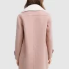 Belle & Bloom Liberty Sherpa Collar Wool Blend Coat - Blush Clearance