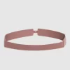 Belle & Bloom London Fog Leather Waist Belt - Blush Cheap