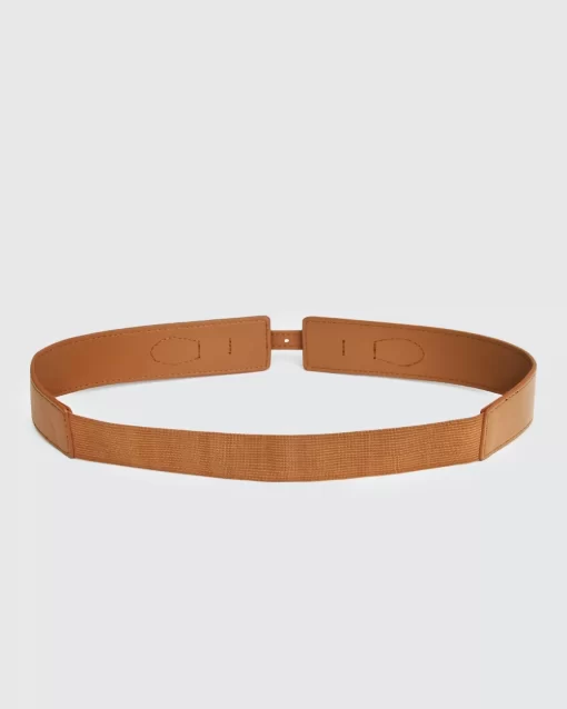 Belle & Bloom London Fog Leather Waist Belt - Brown Best