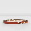 Belle & Bloom London Mood Leather Tie Belt - Brown Shop