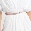 Belle & Bloom London Mood Leather Tie Belt - Pink Cheap