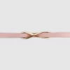 Belle & Bloom London Mood Leather Tie Belt - Pink Cheap