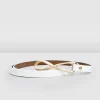 Belle & Bloom London Mood Leather Tie Belt - White Discount