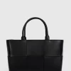 Belle & Bloom Long Way Home Woven Tote - Black Store