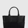 Belle & Bloom Long Way Home Woven Tote - Black Store