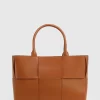 Belle & Bloom Long Way Home Woven Tote - Camel Sale