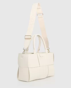 Belle & Bloom Long Way Home Woven Tote - Cream Online