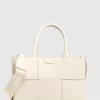 Belle & Bloom Long Way Home Woven Tote - Cream Best Sale