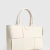 Belle & Bloom Long Way Home Woven Tote - Cream Best Sale