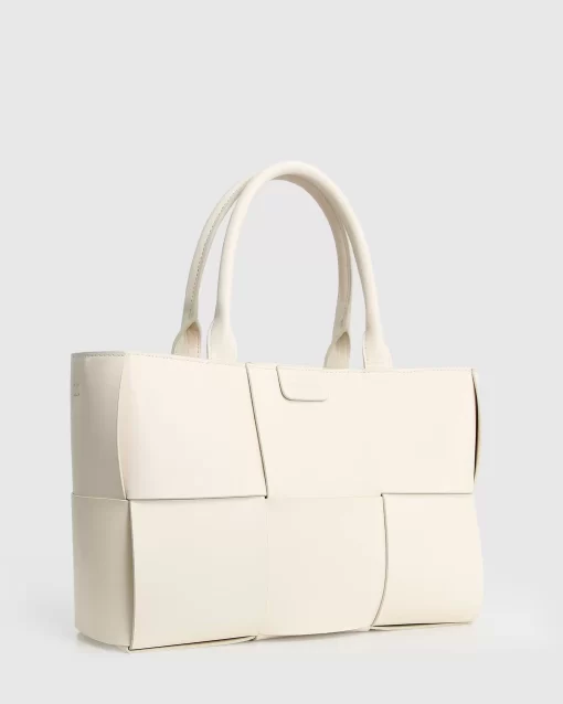 Belle & Bloom Long Way Home Woven Tote - Cream Best Sale