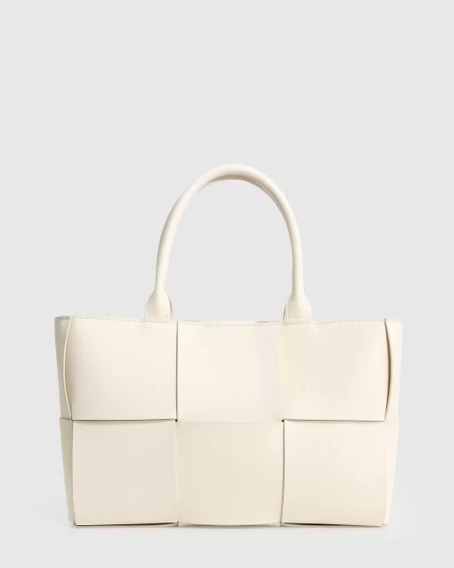 Belle & Bloom Long Way Home Woven Tote - Cream Best Sale