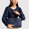 Belle & Bloom Long Way Home Woven Tote - Navy Flash Sale