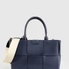 Belle & Bloom Long Way Home Woven Tote - Navy Flash Sale