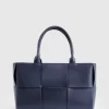 Belle & Bloom Long Way Home Woven Tote - Navy Flash Sale