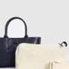 Belle & Bloom Long Way Home Woven Tote - Navy Flash Sale