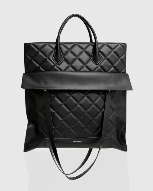 Belle & Bloom Lost Lovers Quilted Leather Tote - Black Best