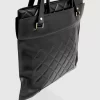 Belle & Bloom Lost Lovers Quilted Leather Tote - Black Best