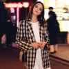 Belle & Bloom Love & Mercy Checked Blazer - Black Check Cheap