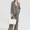 Belle & Bloom Love & Mercy Checked Blazer - Black Check Cheap