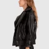 Belle & Bloom Love Drunk Leather Bomber - Black Online