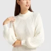 Belle & Bloom Love Letter Knit Dress - Cream Clearance